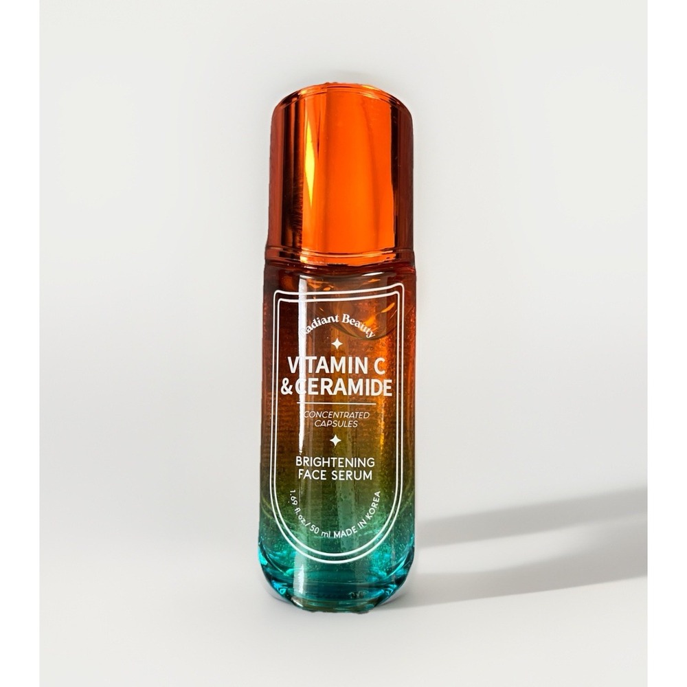 Vitamin C Ceramide Face Serum Brightening Capsules Korean Skincare 1.69oz
